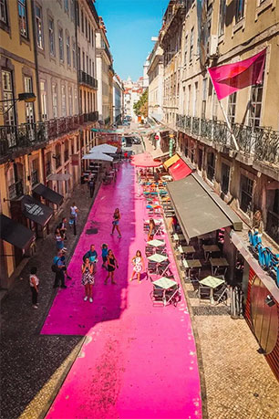 Lizbon Pink Street
