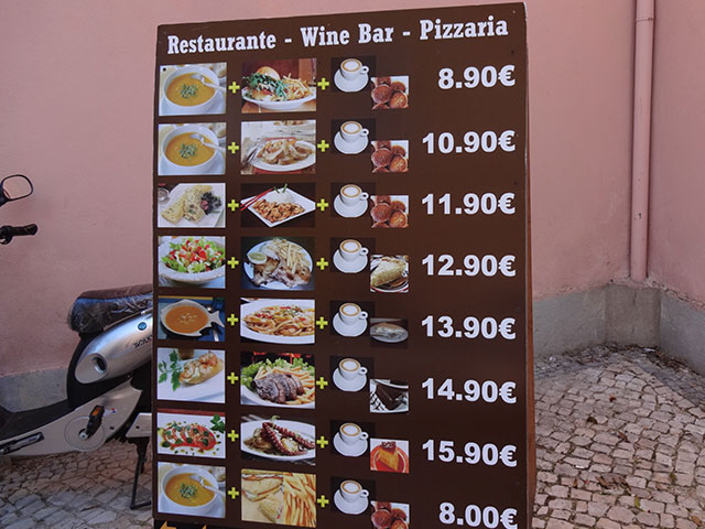 Lizbon Sintra Yemek Fiyatları