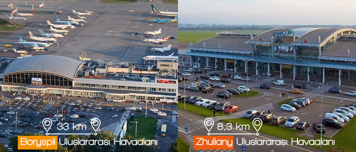 Ukrayna Havaalanları ve Mesafeleri