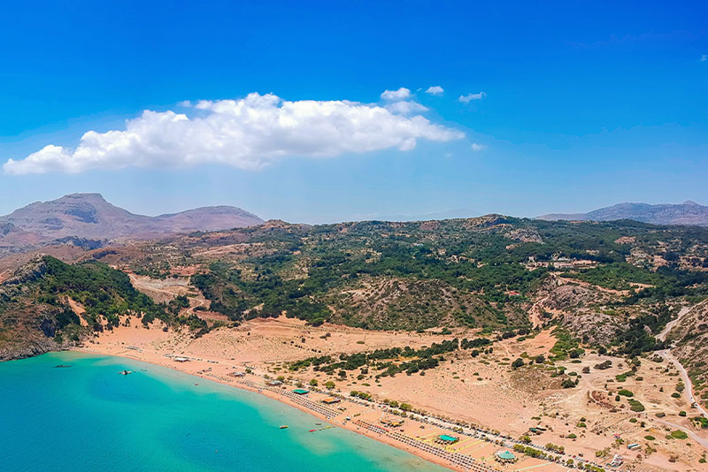 Tsambika Plajı - Rodos Gezilecek Yerler